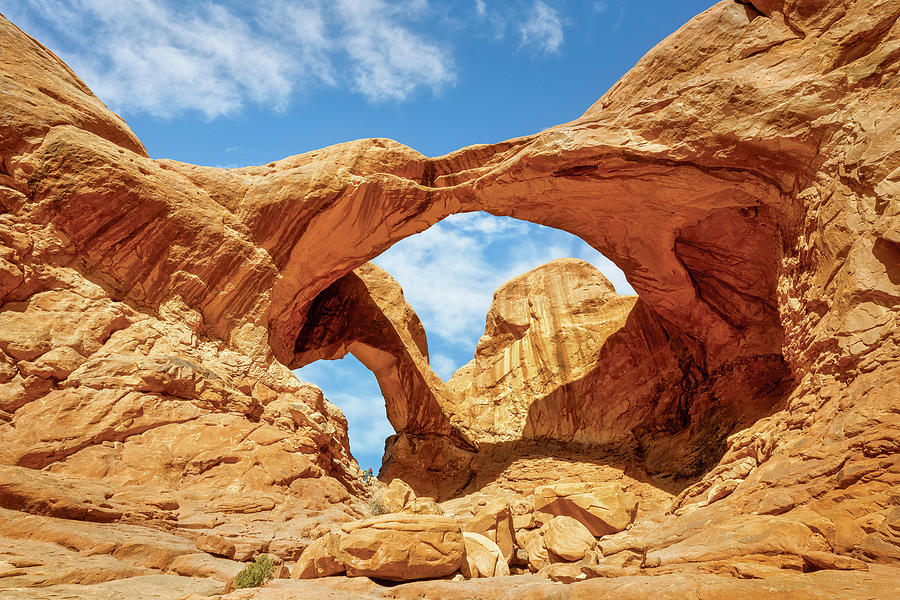 Double Arch Arches National Park Moab Utah Photograph by Joan Carroll