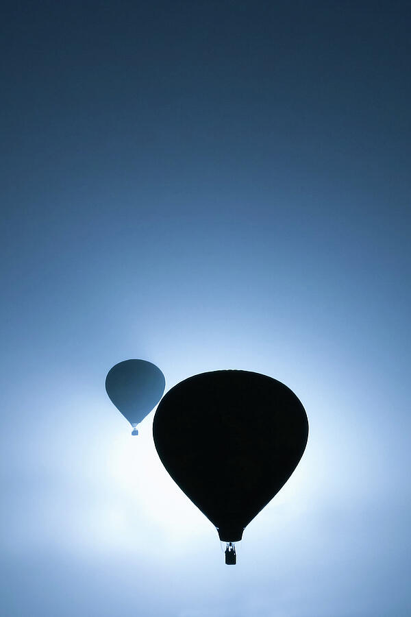 Double Balloon Eclipse Albuquerque New Mexico Photograph by Tommy Farnsworth