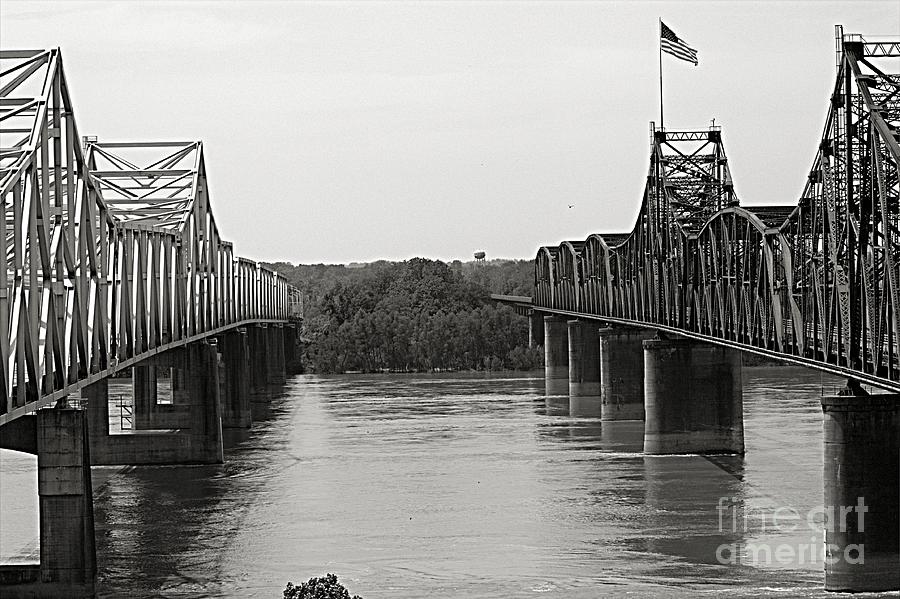 Double Bridge Black and White Photograph by Charlene Adler - Fine Art ...