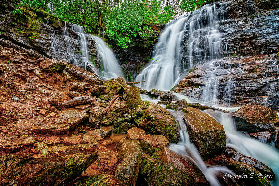 Nature Photograph - Double Falls by Christopher Holmes