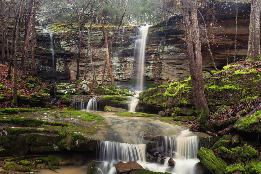 Double Falls Photograph by Grant Twiss Double Falls Photograph by Grant Twiss