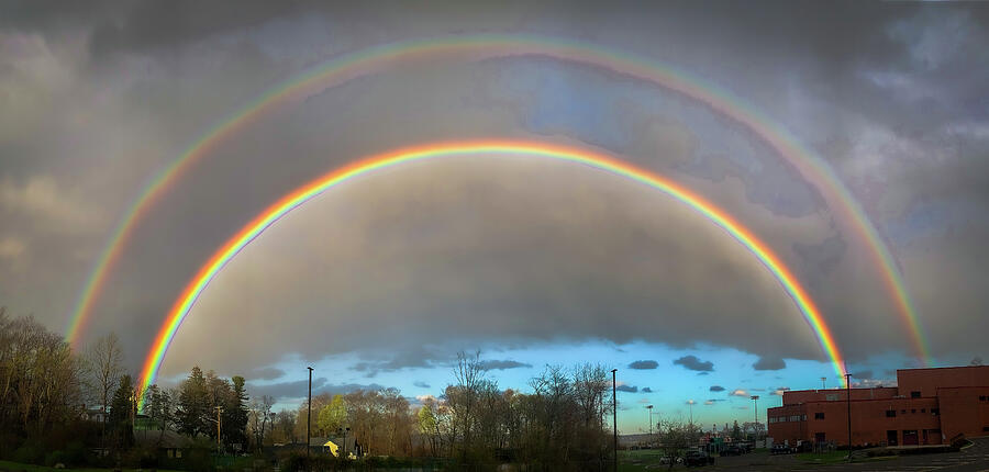 Double Rainbow Photograph by Jim Feldman Double Rainbow Photograph by Jim Feldman