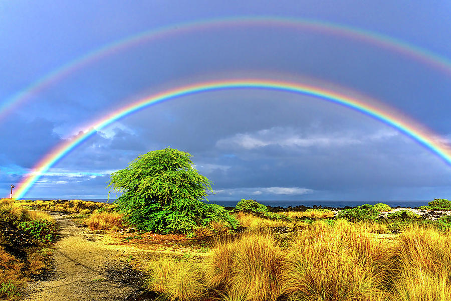 Double Rainbow Photograph by John Bauer