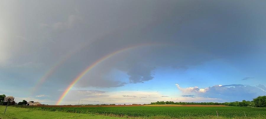Double Rainbow Near Cadiz, Kentucky 6/2/21 Photograph by Ally White