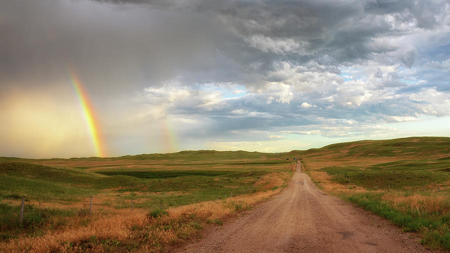 Double Rainbow - Sandhills Journey Photograph by Susan Rissi Tregoning