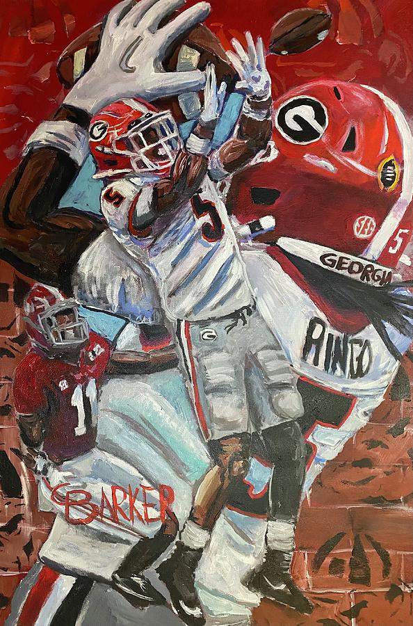 Georgia Bulldogs Painting - Double Ringo by Chad Barker
