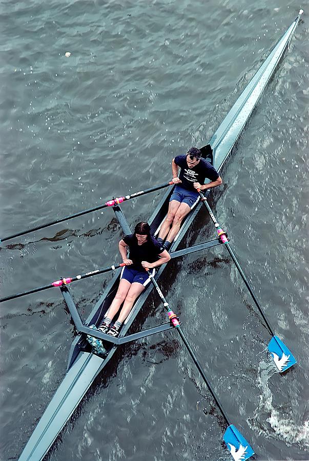 Double scull Photograph by Anatole Beams