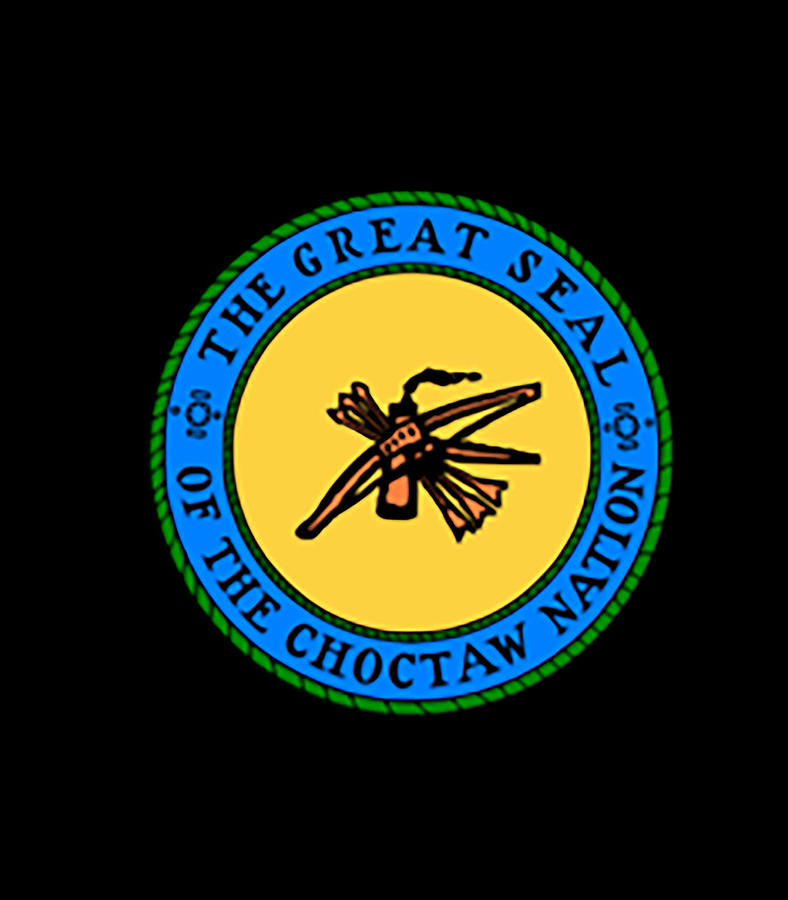 DOUBLE SIDED Choctaw Nation Flag Choctaw Digital Art by Thanh Nguyen