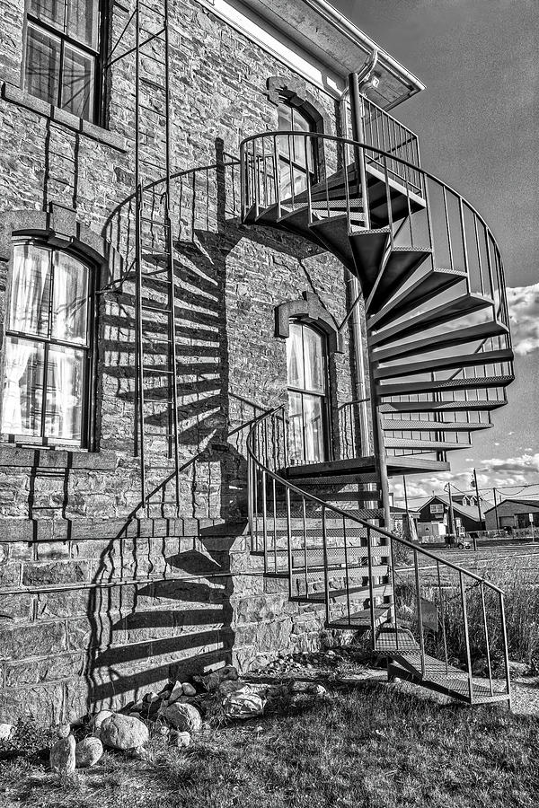 Double Spiral Black And White Photograph by Lorraine Baum