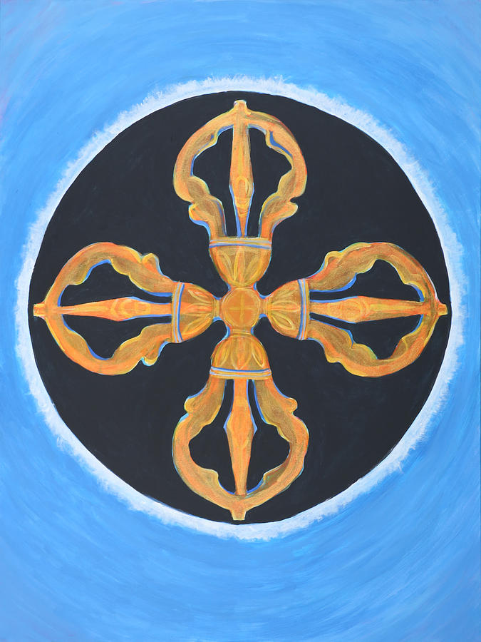 Double Vajra Painting by Holly Stone