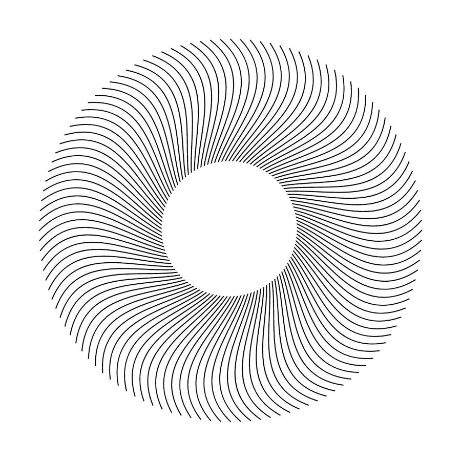Doughnut Spiral Wireframe. Digital Art by Tom Hill - Fine Art America