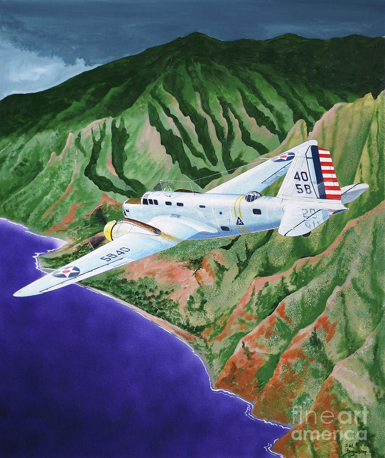 Douglas B-18 Bolo Painting by Steve Ferguson