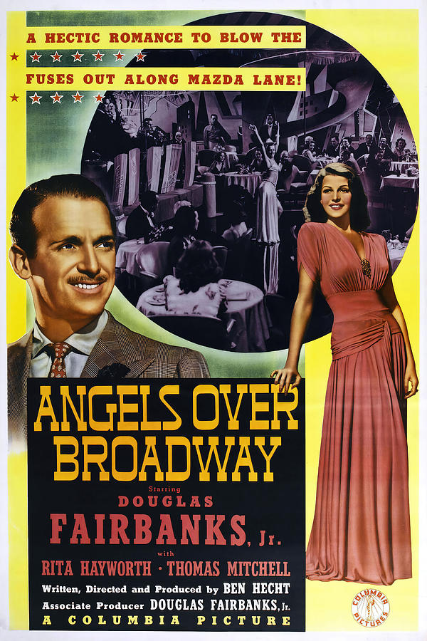 DOUGLAS FAIRBANKS and RITA HAYWORTH in ANGELS OVER BROADWAY -1940-, directed by BEN HECHT. Photograph by Album