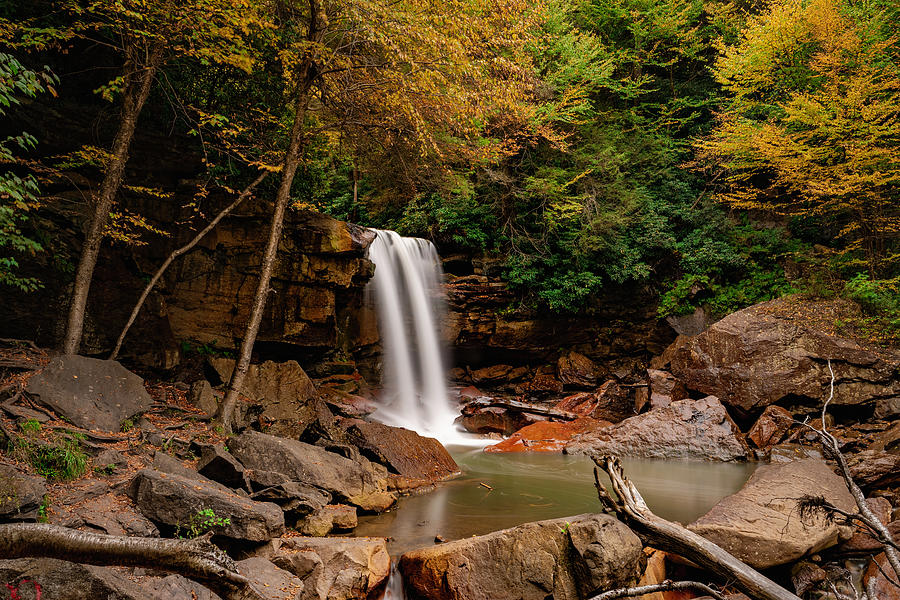 Douglas Falls in the Fall  Photograph by Dan Friend