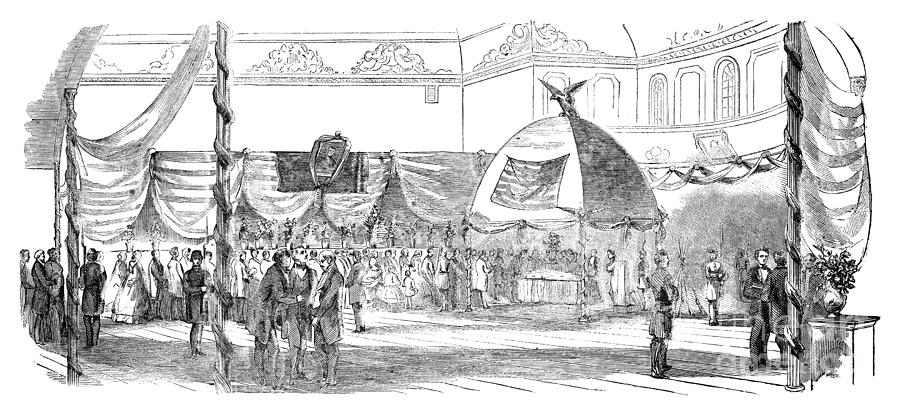 Douglas Memorial, 1861 Drawing by Granger