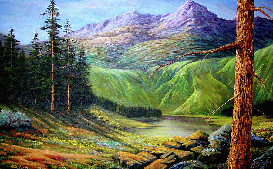 Dougs  Hidden Valley Painting by Loxi Sibley