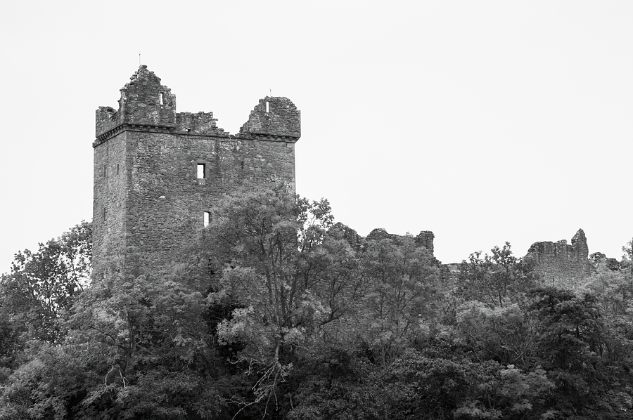 Doune Castle BW Photograph by Christi Kraft