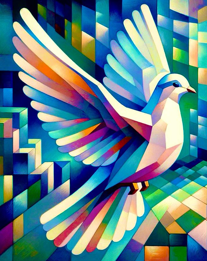 Dove Painting by Emeka Okoro