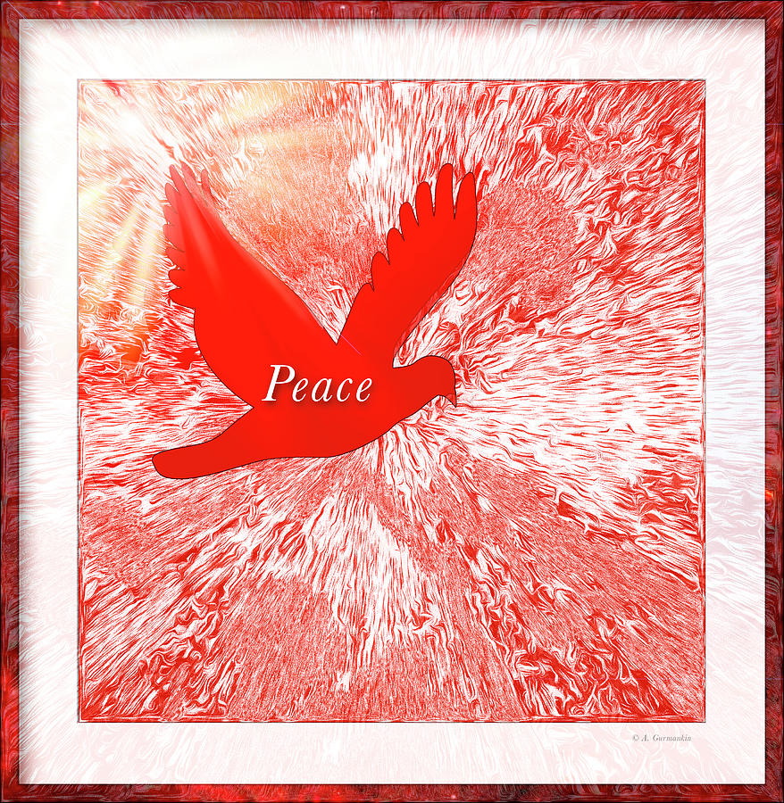 Dove Of Peace, Digital Art Photograph