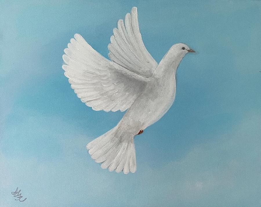 Dove of Peace Painting by Shelley Callaway - Fine Art America