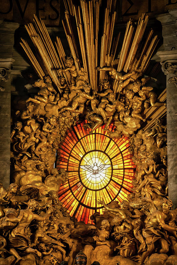 Dove of the Holy Spirit in St Peter Basilica Photograph by Artur Bogacki