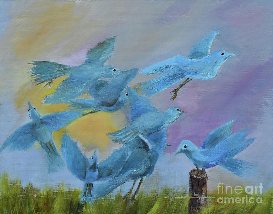 Dove Parade Painting by Jan Dappen