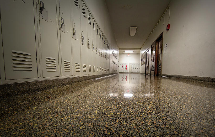 Dover School Hallway Photograph by Deborah Penland