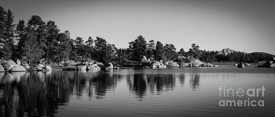 Dowdy Lake in Black and White Photograph by Dlamb Photography