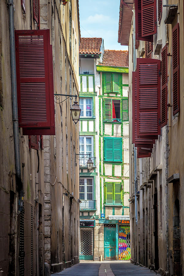 Down an Alley in Bayonne Photograph by W Chris Fooshee