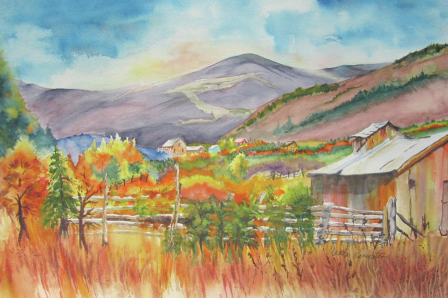 Down in the Valley Painting by Martha Lancaster