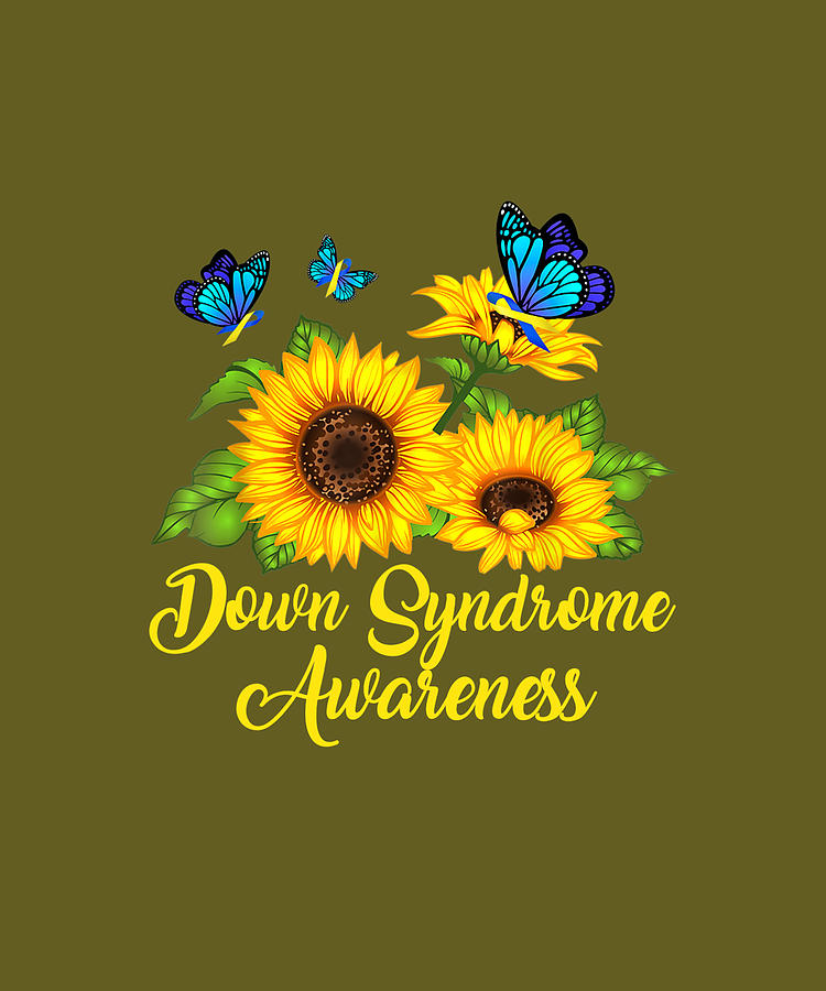 Gift For Mom Dad Support Gift For Men Women Hummingbird Blue Gold Ribbon Down Syndrome Awareness T Shirt Gift For Down Syndrome Warrior