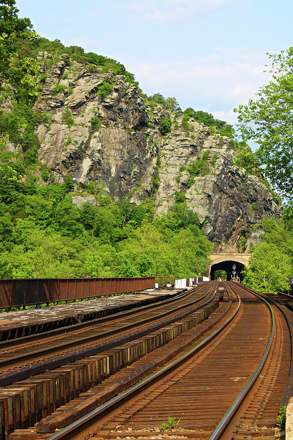 Down the BO Railroad Bridge Photograph by Selena Lorraine - Fine Art ...