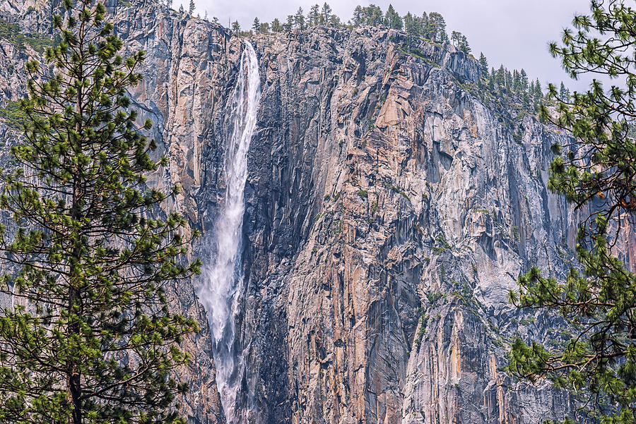 Down The Granite Mountain Yosemite Valley Photograph by Joseph S Giacalone
