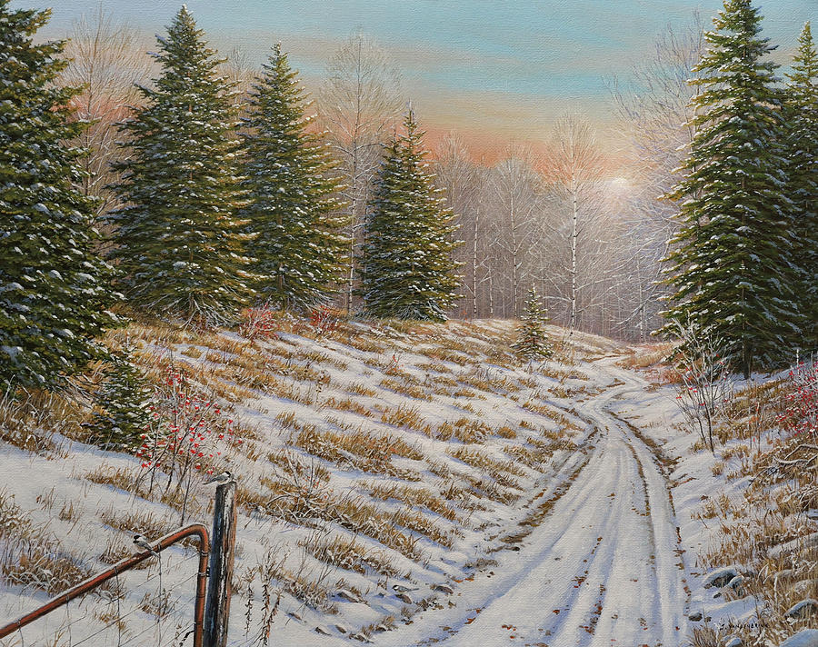 Down The Lane Painting by Jake Vandenbrink