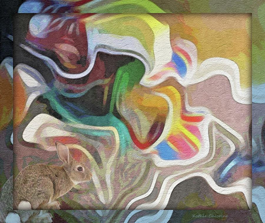 Down the Rabbit Hole Digital Art by Kathie Chicoine