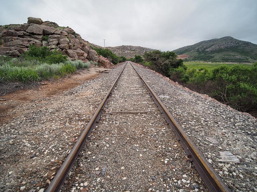 Down the Rails Photograph by Buck Buchanan