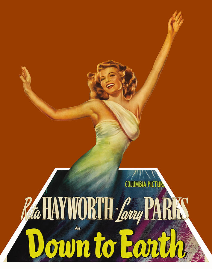 Down to Earth, 1947, 3d movie poster Mixed Media by Movie World Posters