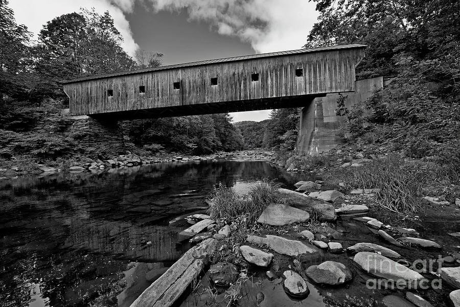 Downers Covered Bridge  Photograph by Steve Brown