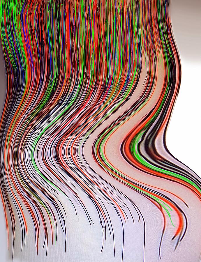 Downfall 115a Spring String Art Painting by Rasool Malik | Pixels