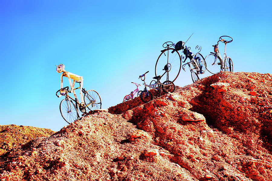Downhill Bike Race - Coober Pedy Photograph by Lexa Harpell