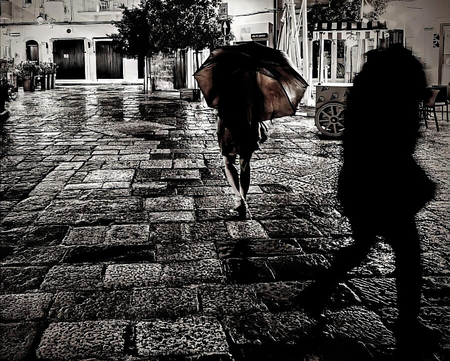 Umbrella Photograph - Downpour by Harry Giglio