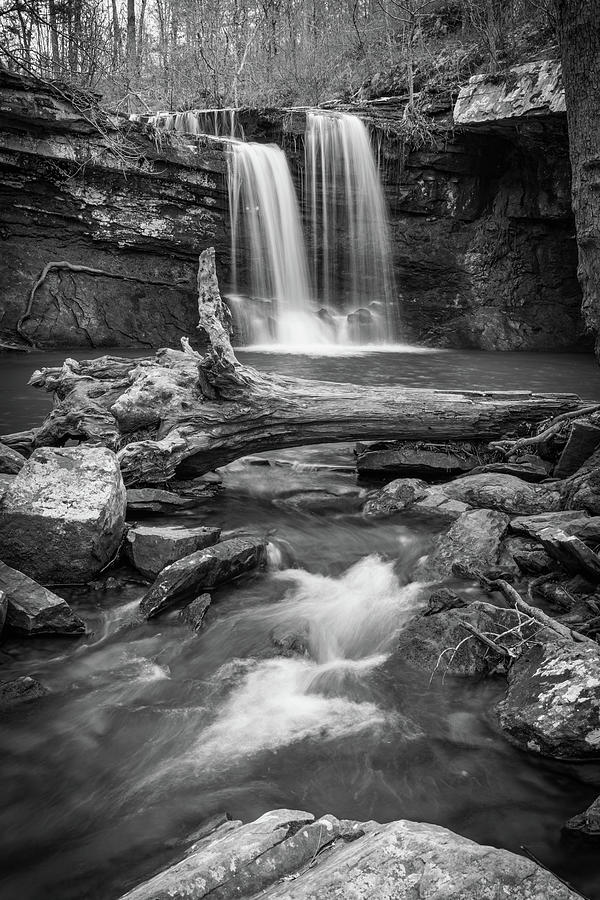 Downstream At Devils Canyon Junior Falls - Black and White Photograph ...