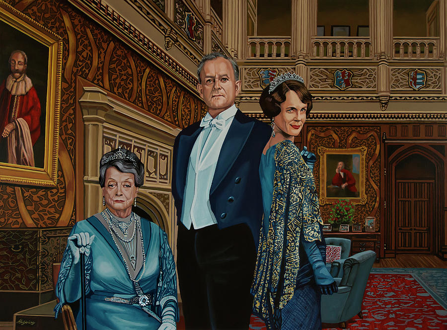 Maggie Smith Painting - Downton Abbey Painting 1 by Paul Meijering