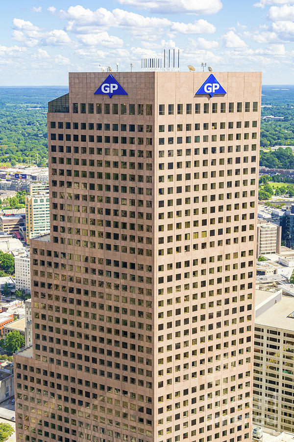 Downtown Atlanta GA Aerial View - Georgia Pacific Building Photograph by Sanjeev Singhal
