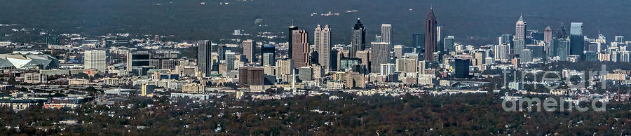 Downtown Atlanta, Georgia Skyline Aerial View Photograph by David