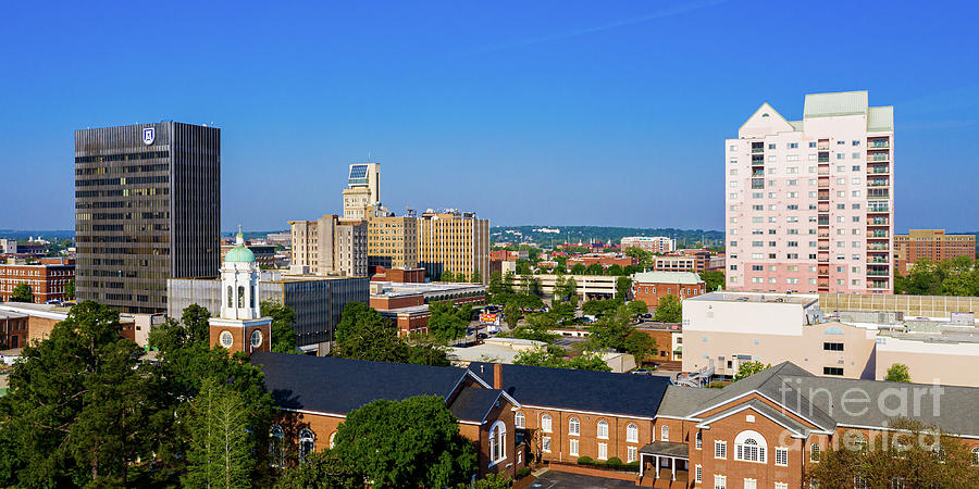 Downtown Augusta GA Skyline Aerial View Photograph by The Photourist