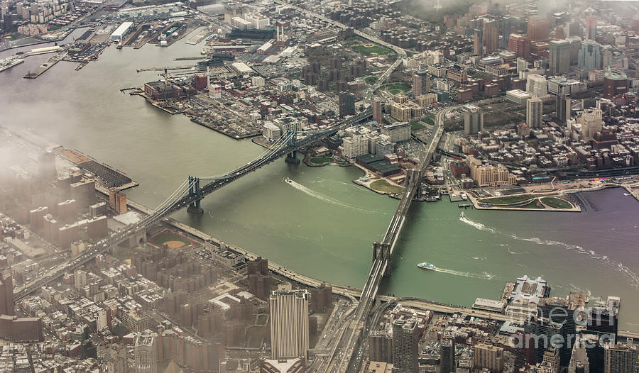 Downtown Brooklyn Aerial View Photograph by David Oppenheimer
