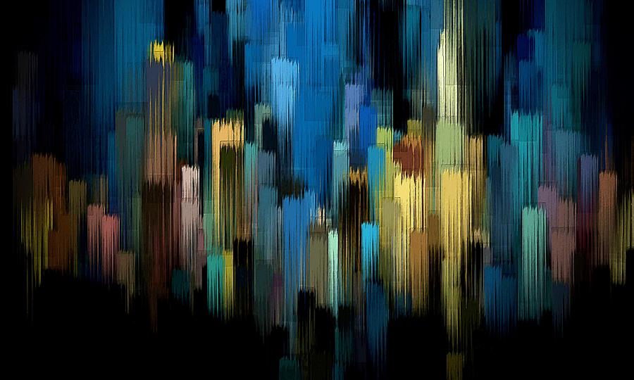 Downtown Brush Digital Art by David Manlove