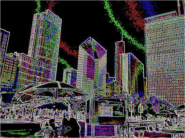 Downtown Chicago Digital Art by Karol Blumenthal