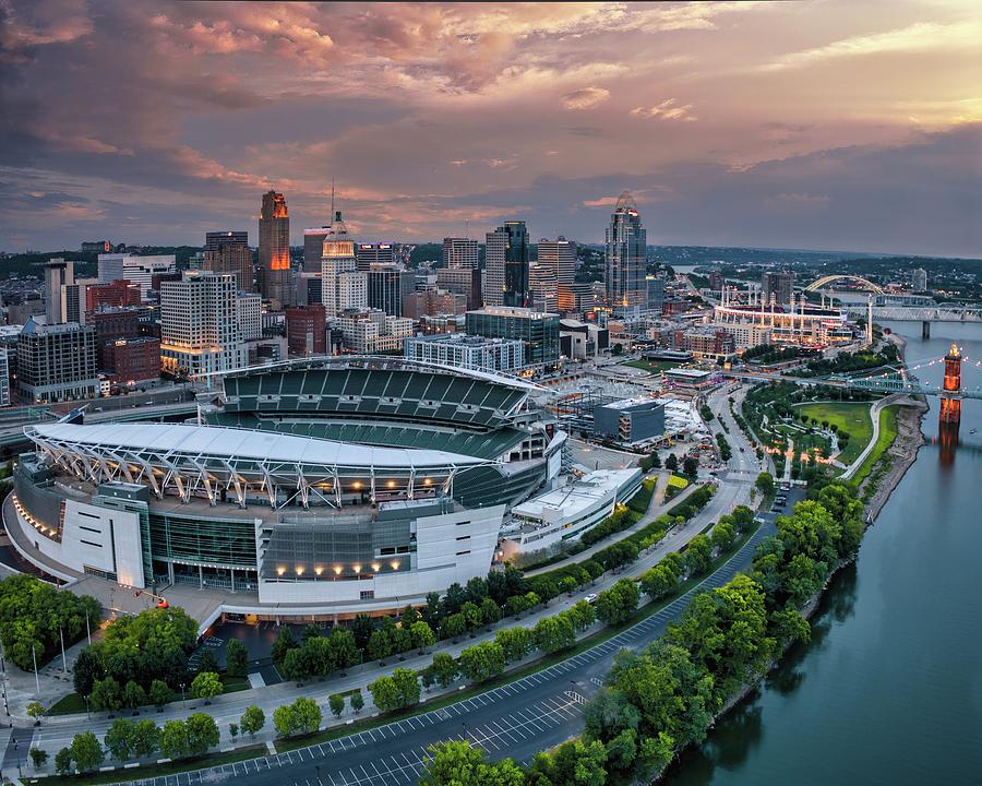Downtown Cincinnati Photograph by Aerial Impressions - Pixels